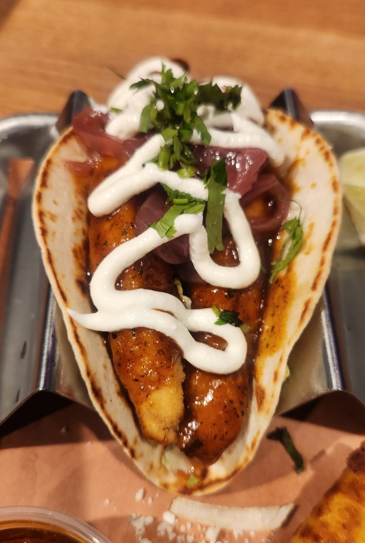 JERK CHICKEN TACO.