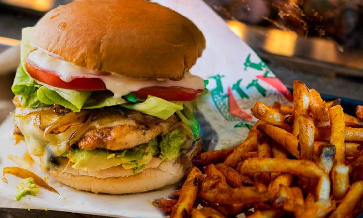 Chicken Avocado Burger.