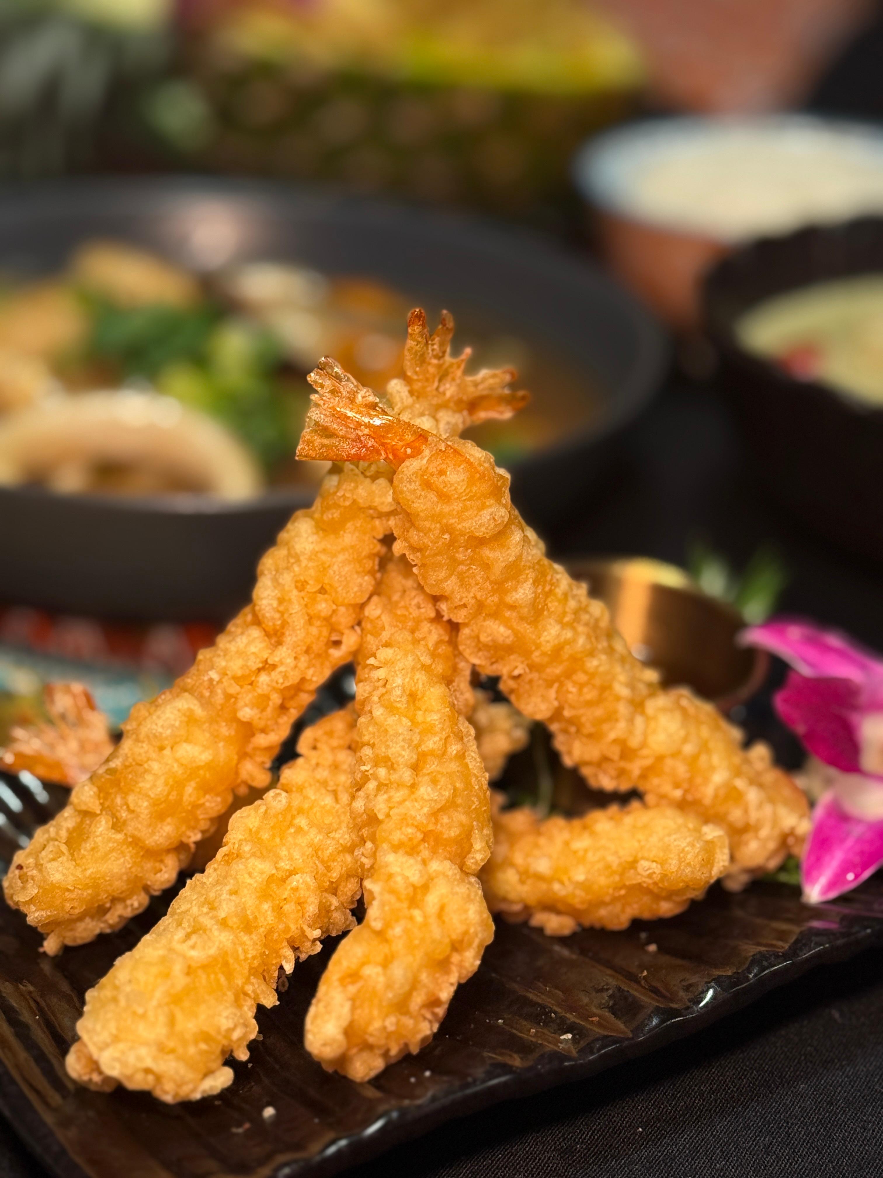 Shrimp tempura.