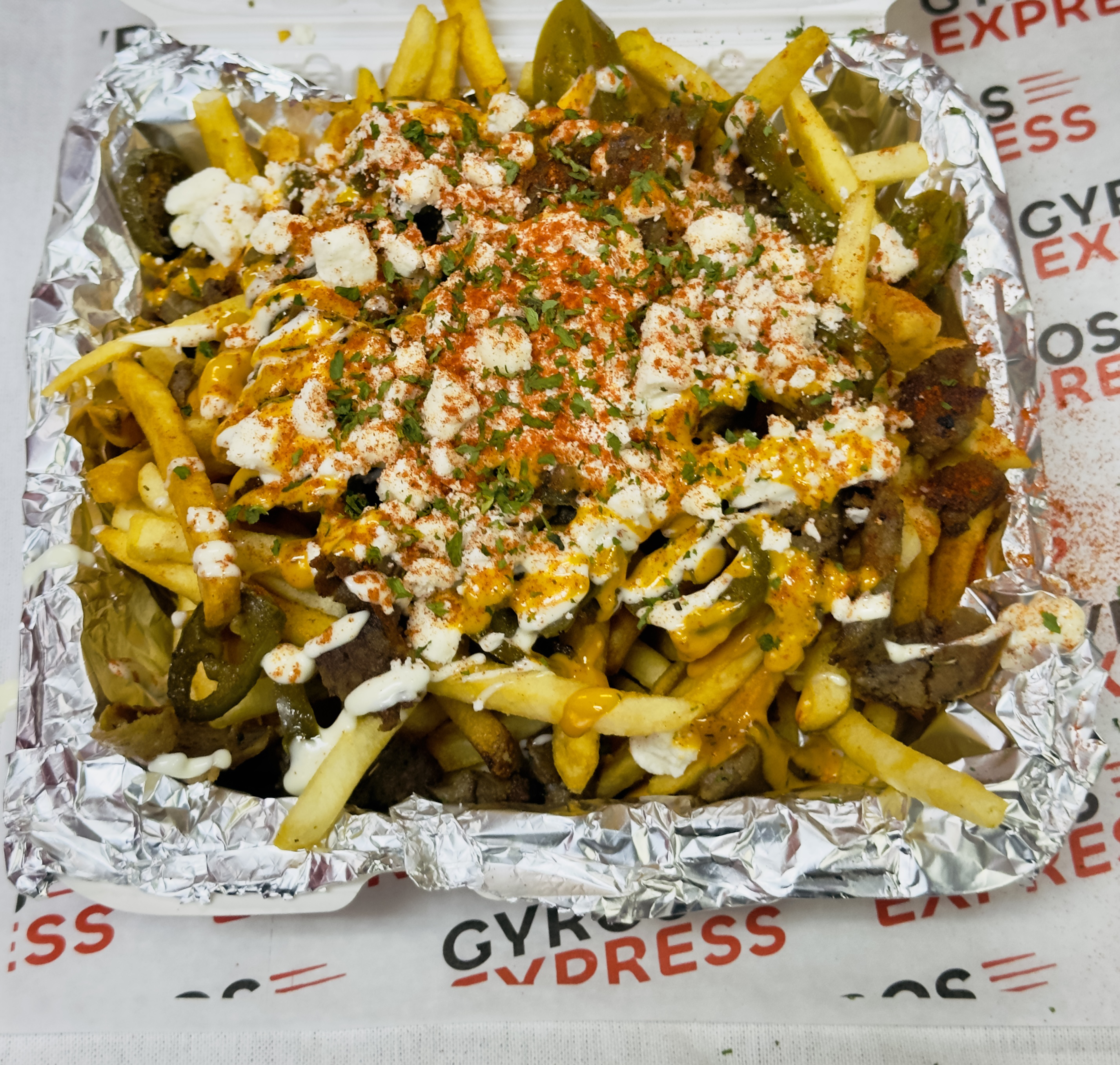 Jalapeno Gyro Fries.