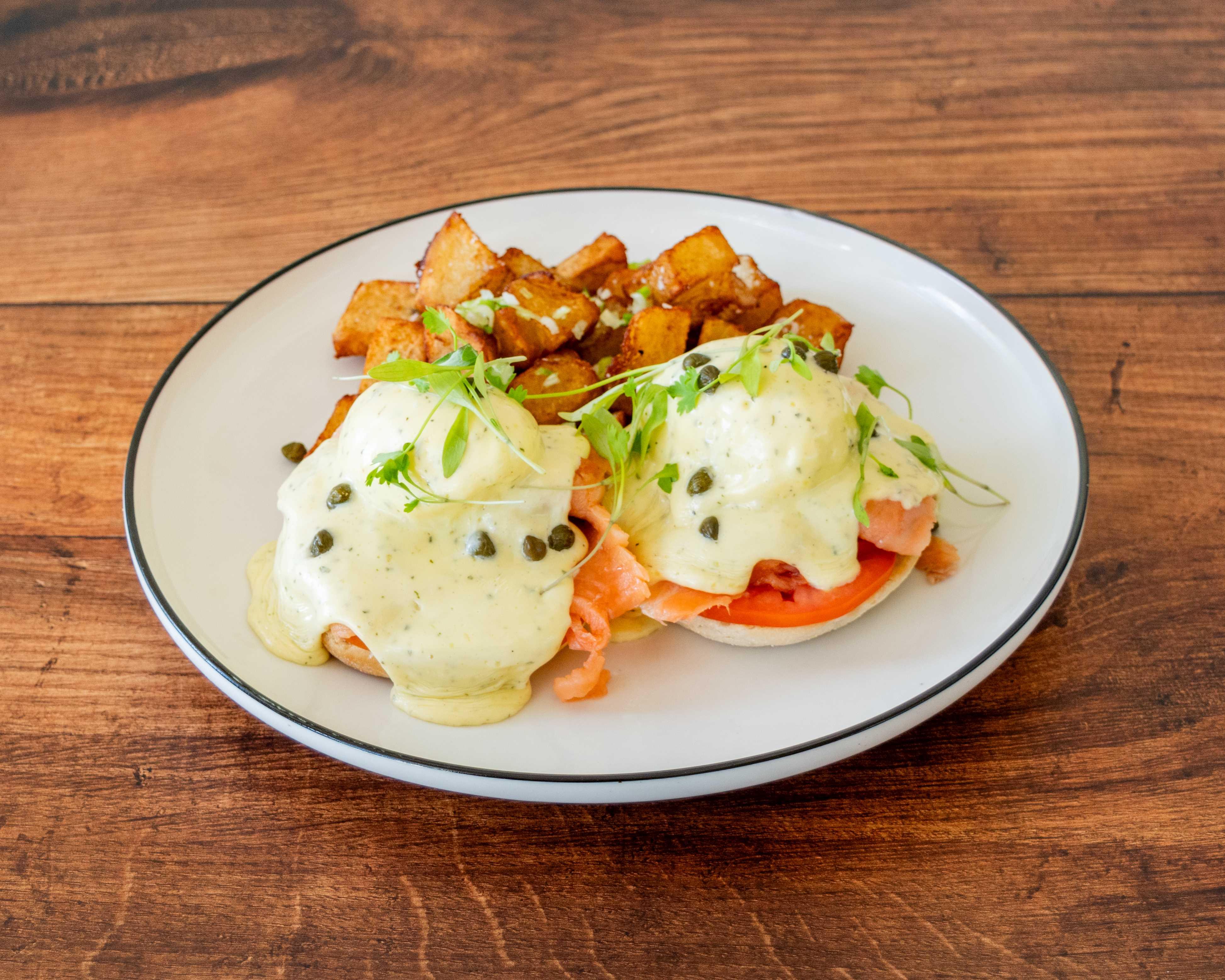 Smoked Salmon Benedict.