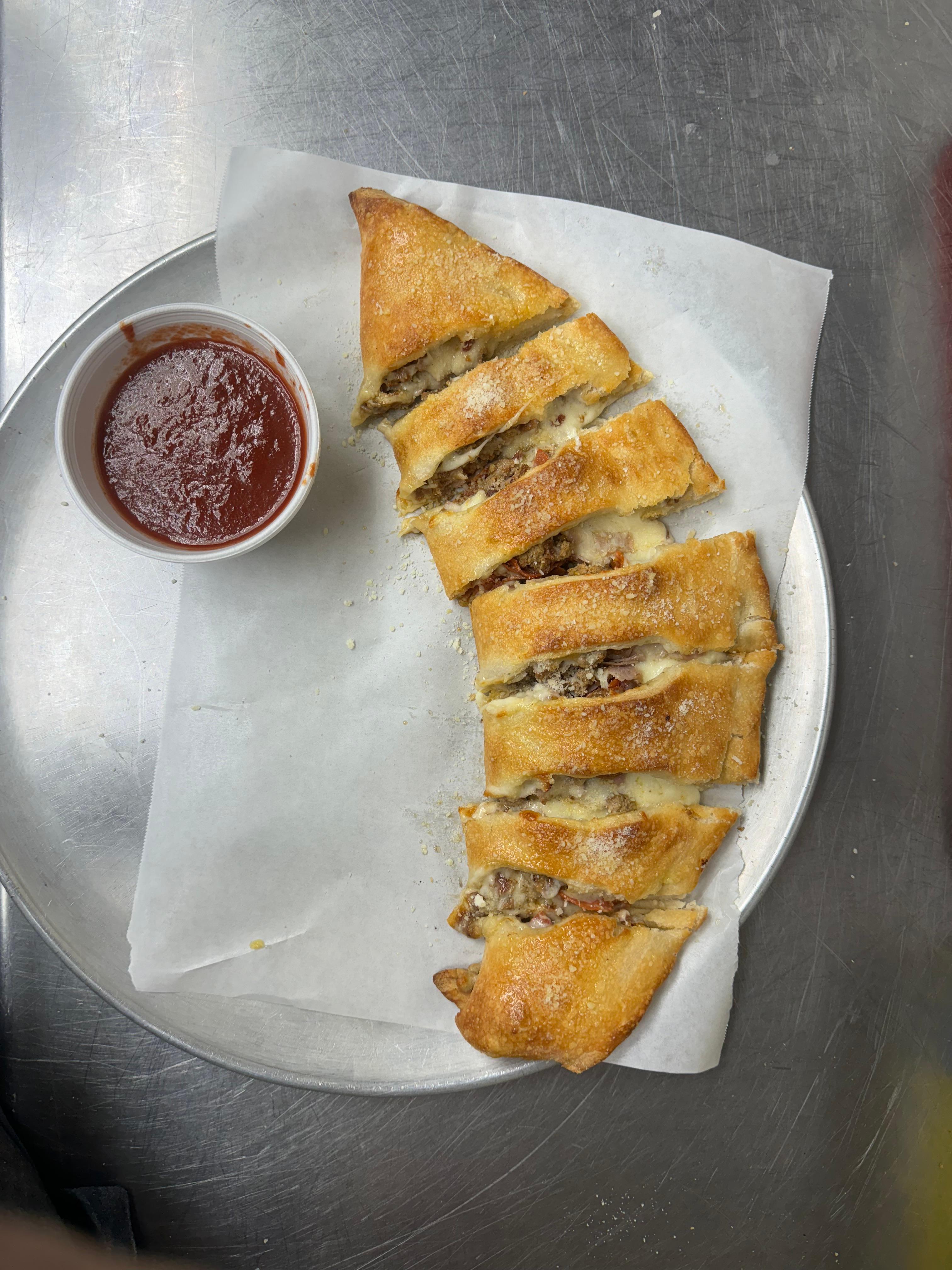 Meat Lover Stromboli.