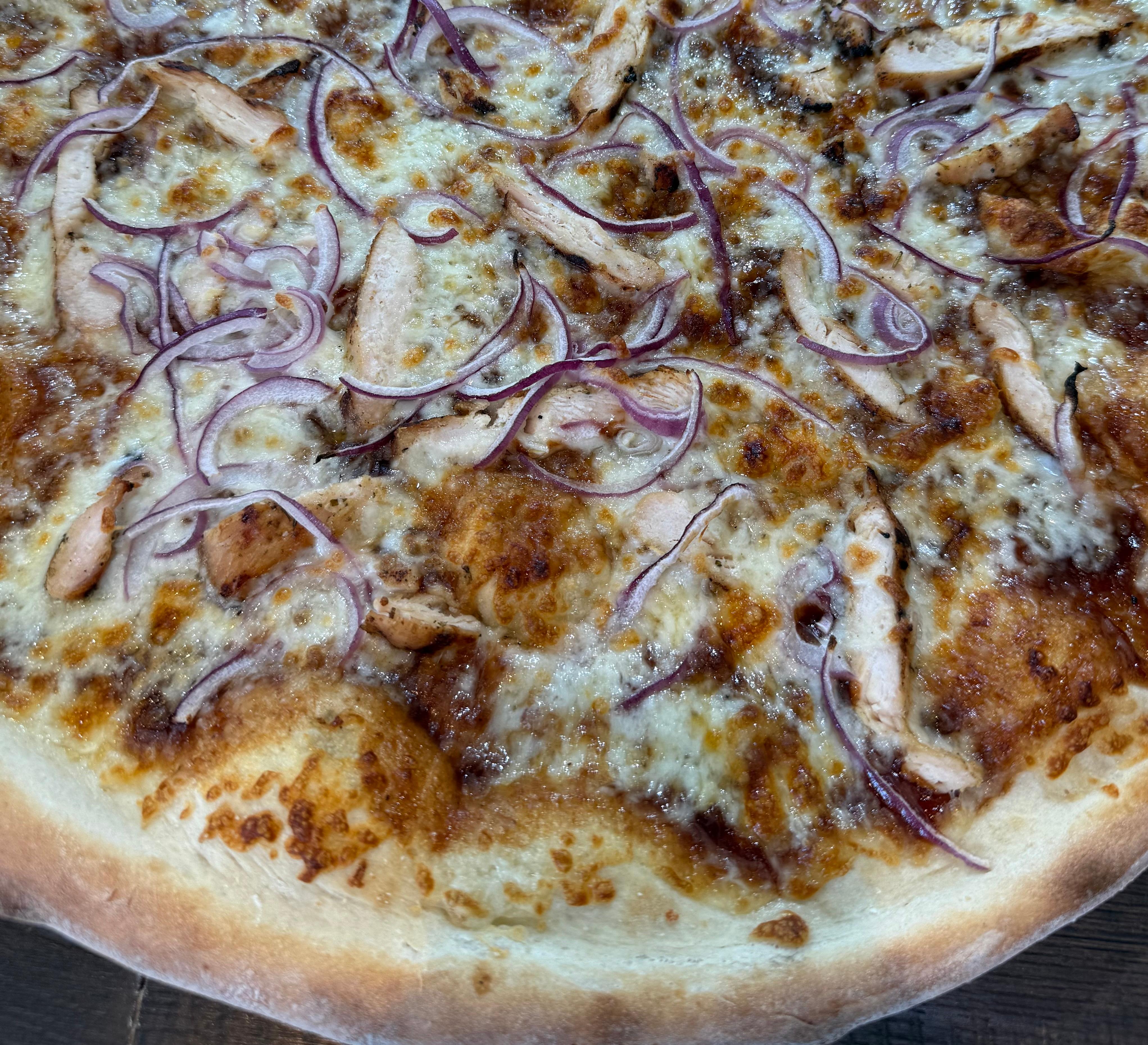 Barbecue Chicken Pizza.