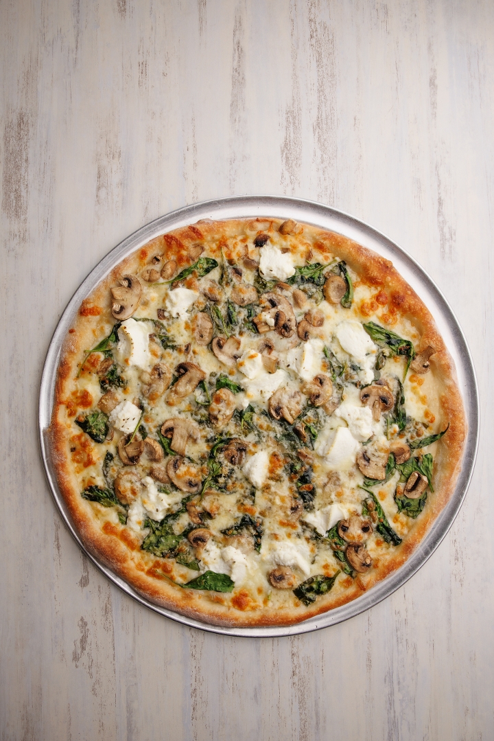 XL Bianca Spinach and Mushrooms.