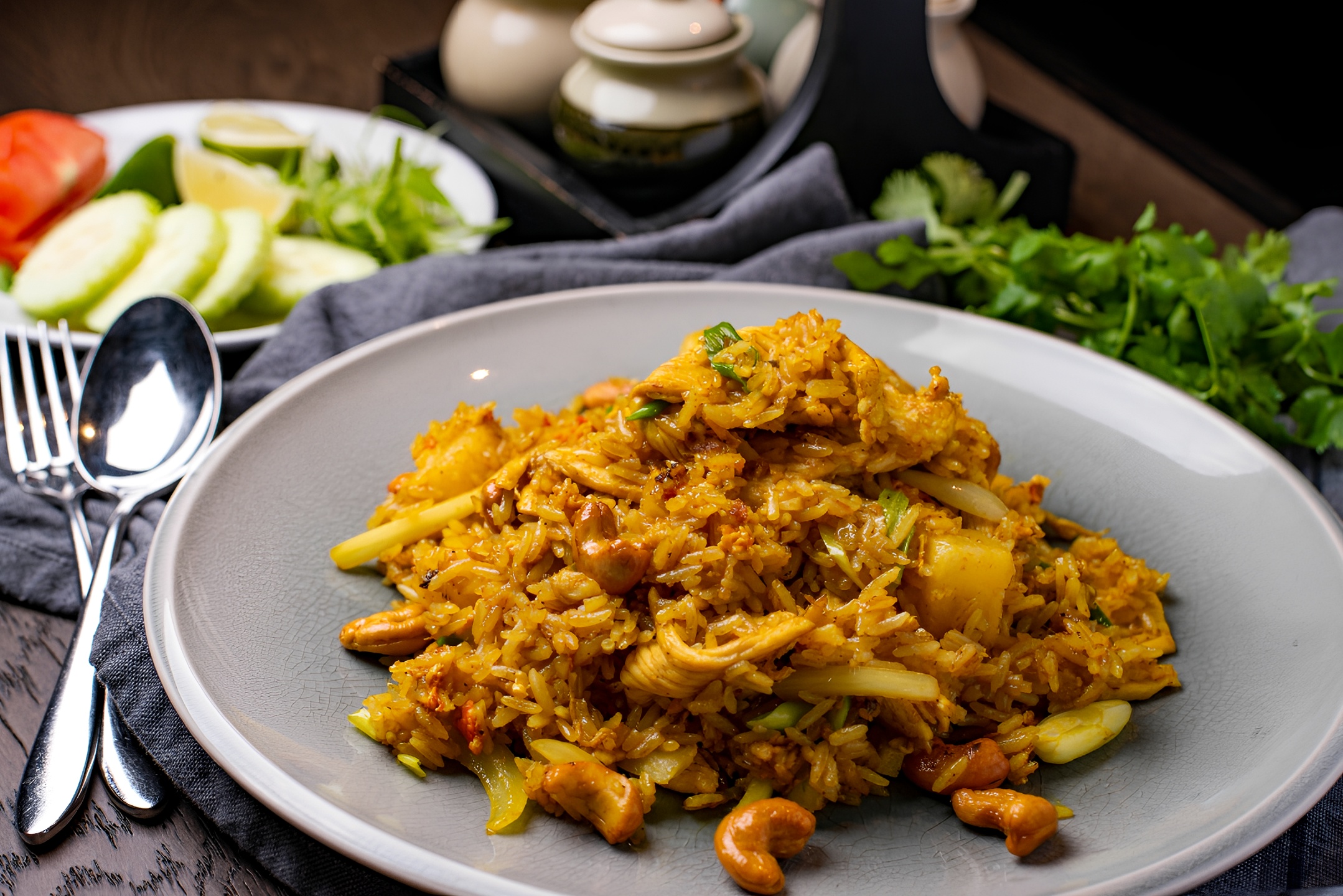 Yellow Curry Fried Rice.