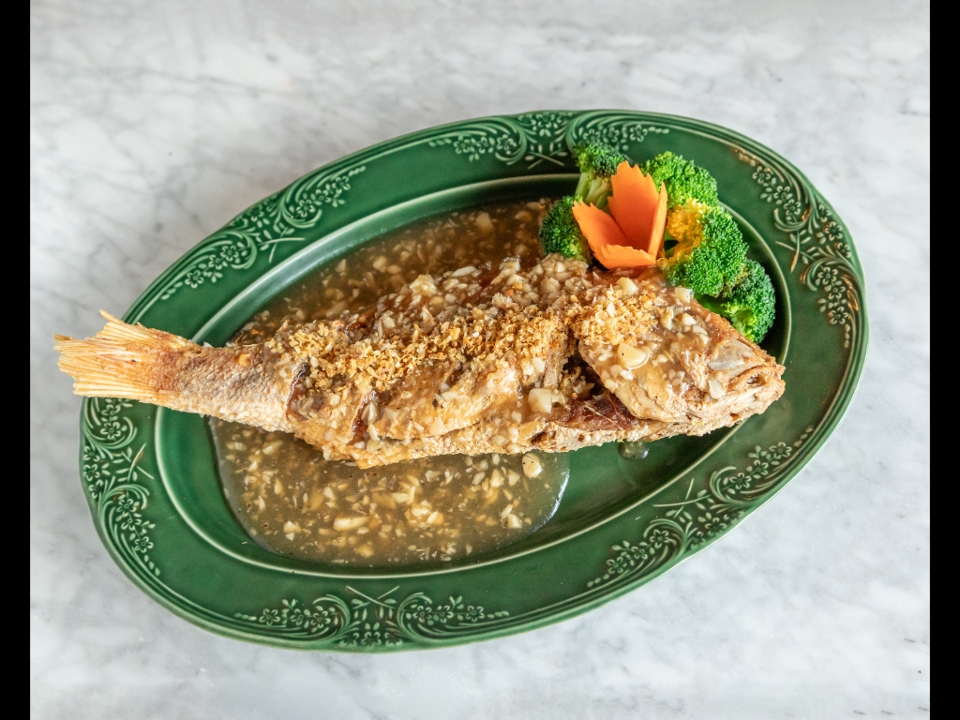 Pla Kra Tiem Prik Thai.