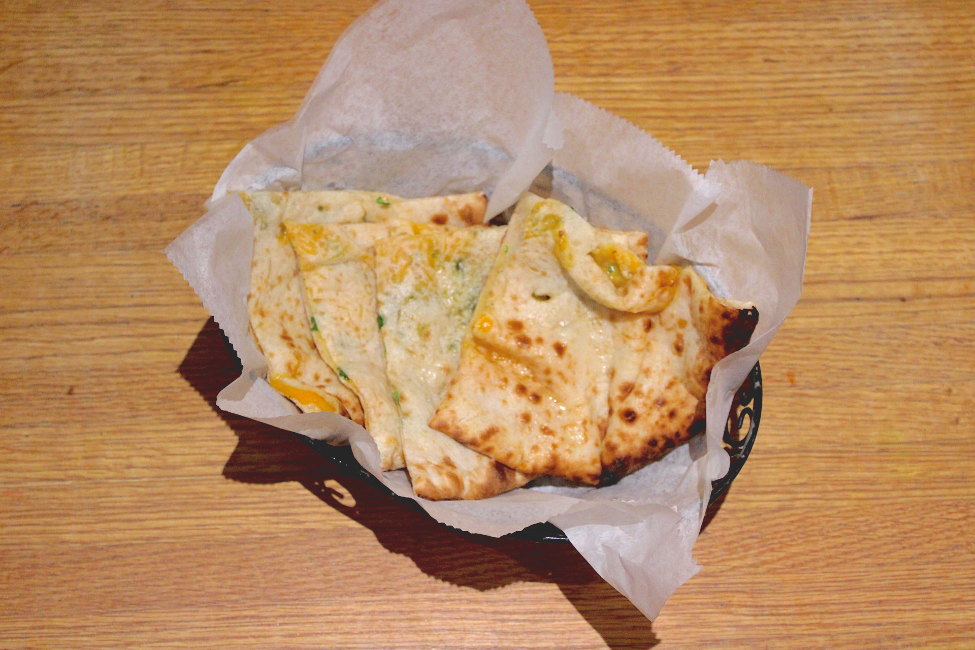 Cheddar cheese Kulcha.