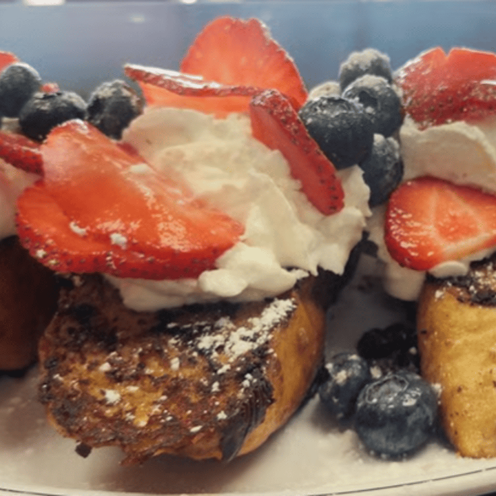 Red, White & Blue French Toast.