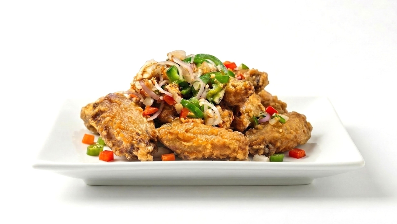 Salt and Pepper Chicken Wings.