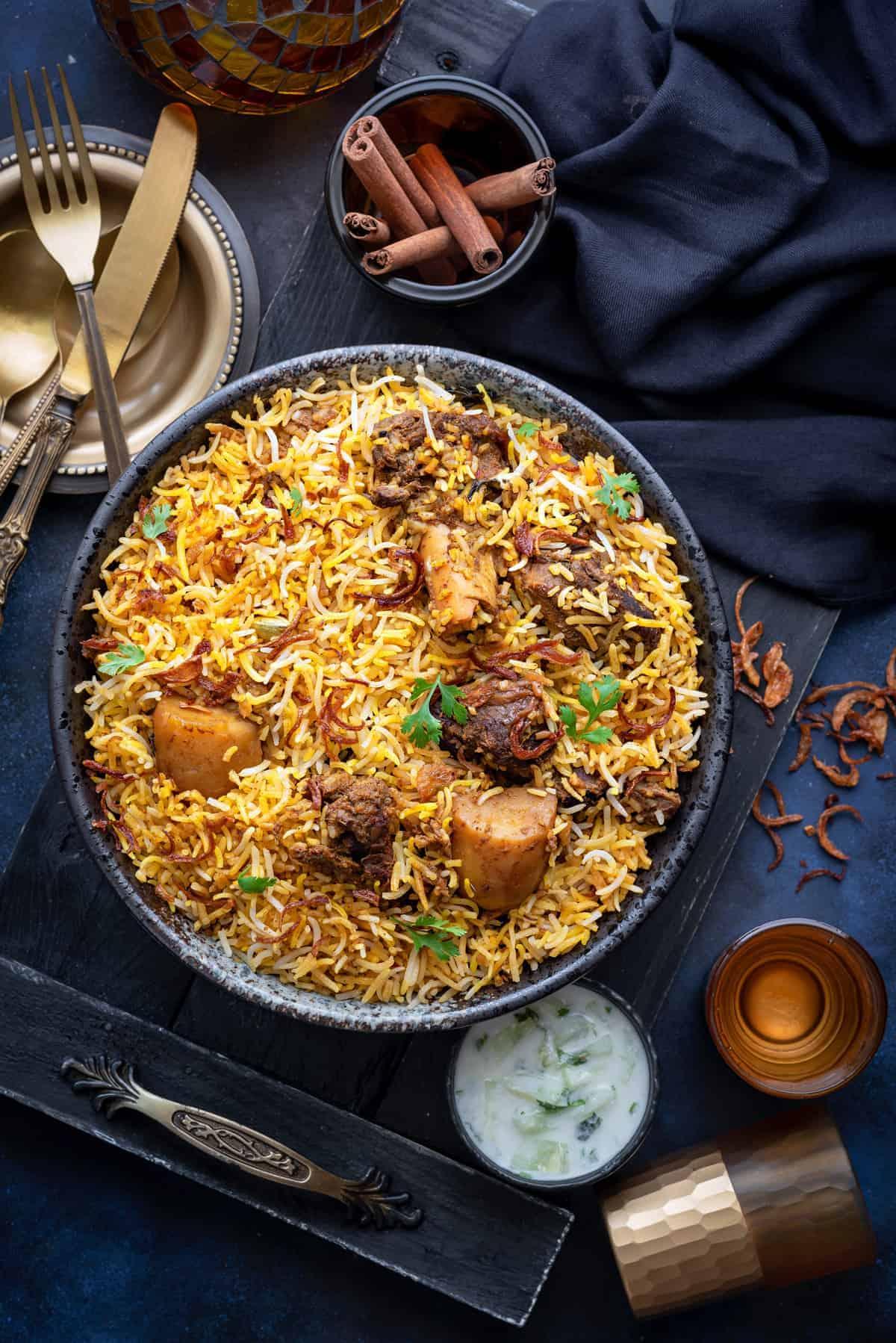 Goat Biryani (Reg).