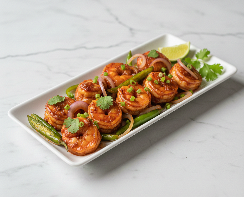 CHILLI SHRIMP.