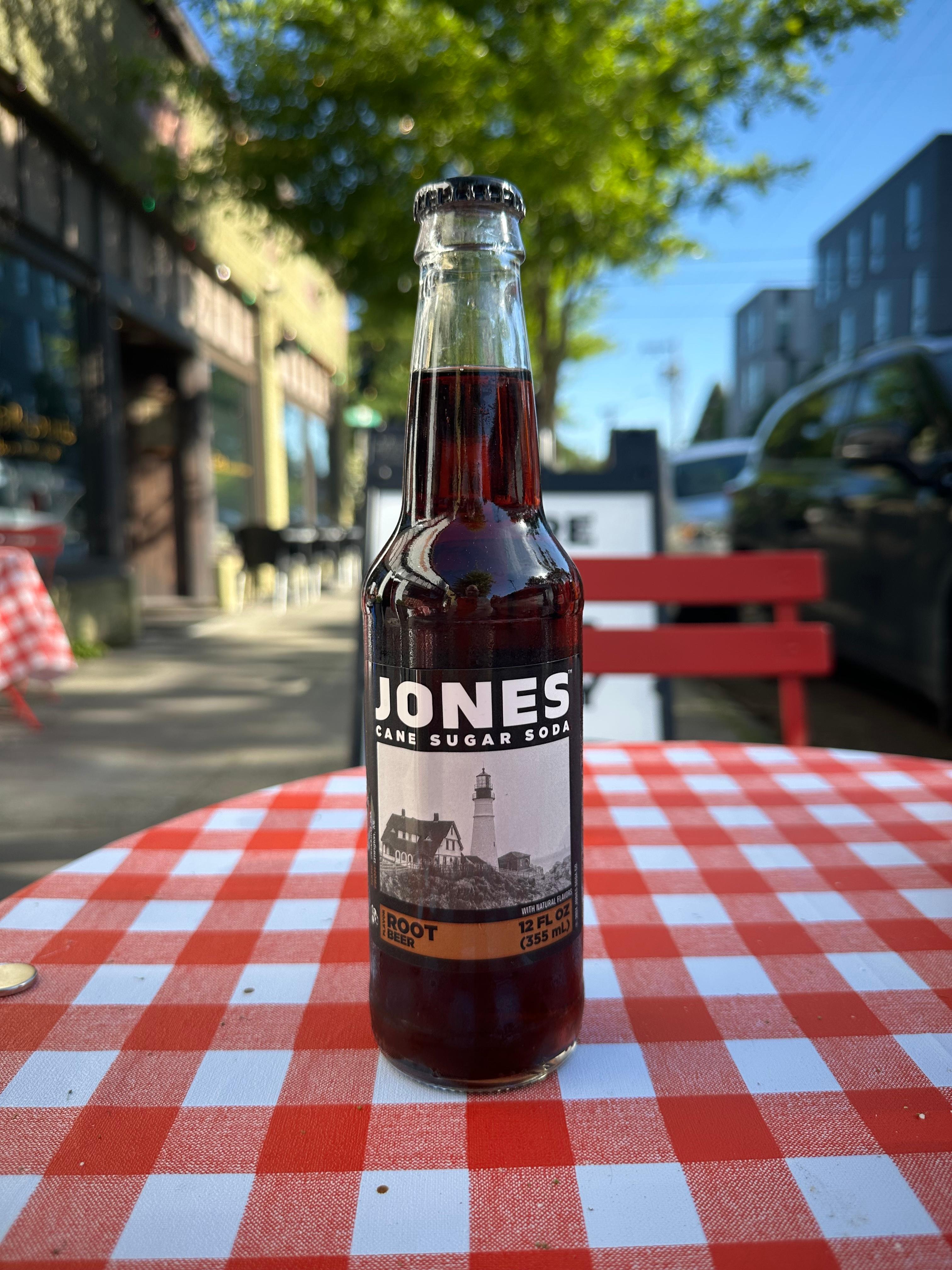 Jones Root Beer.