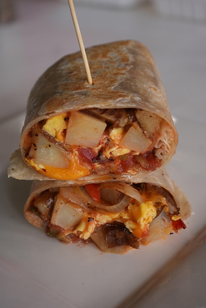 Wake n' Bacon Breakfast Burrito.