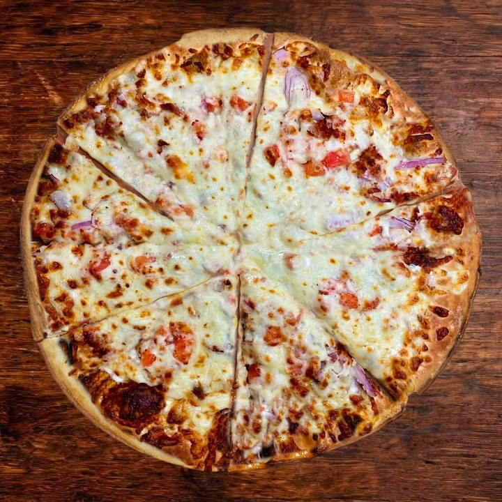 Chicken Club Gluten Free Pizza.