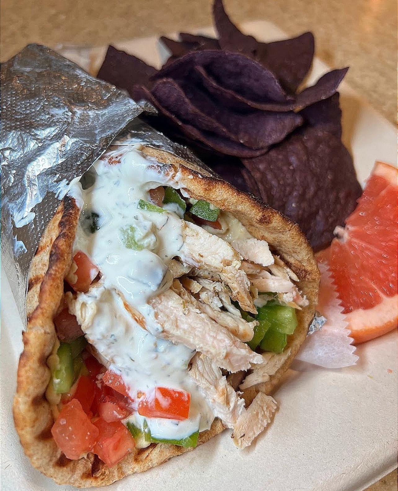Mediterranean Chicken Panini.