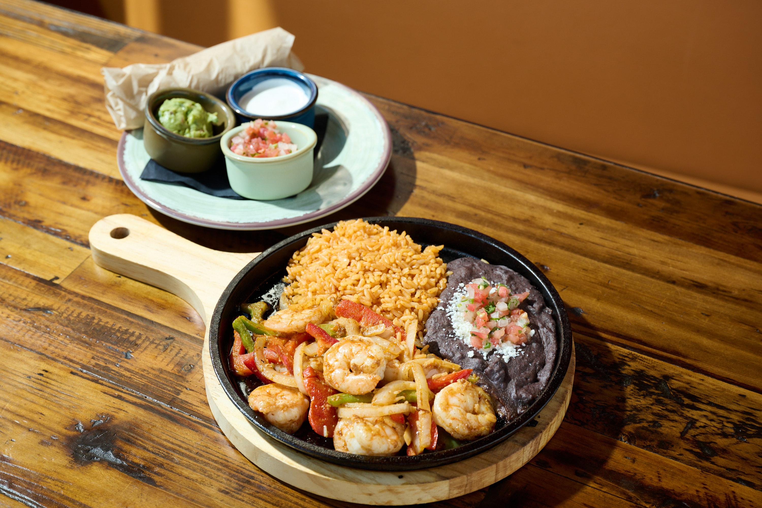 Shrimp Fajitas.
