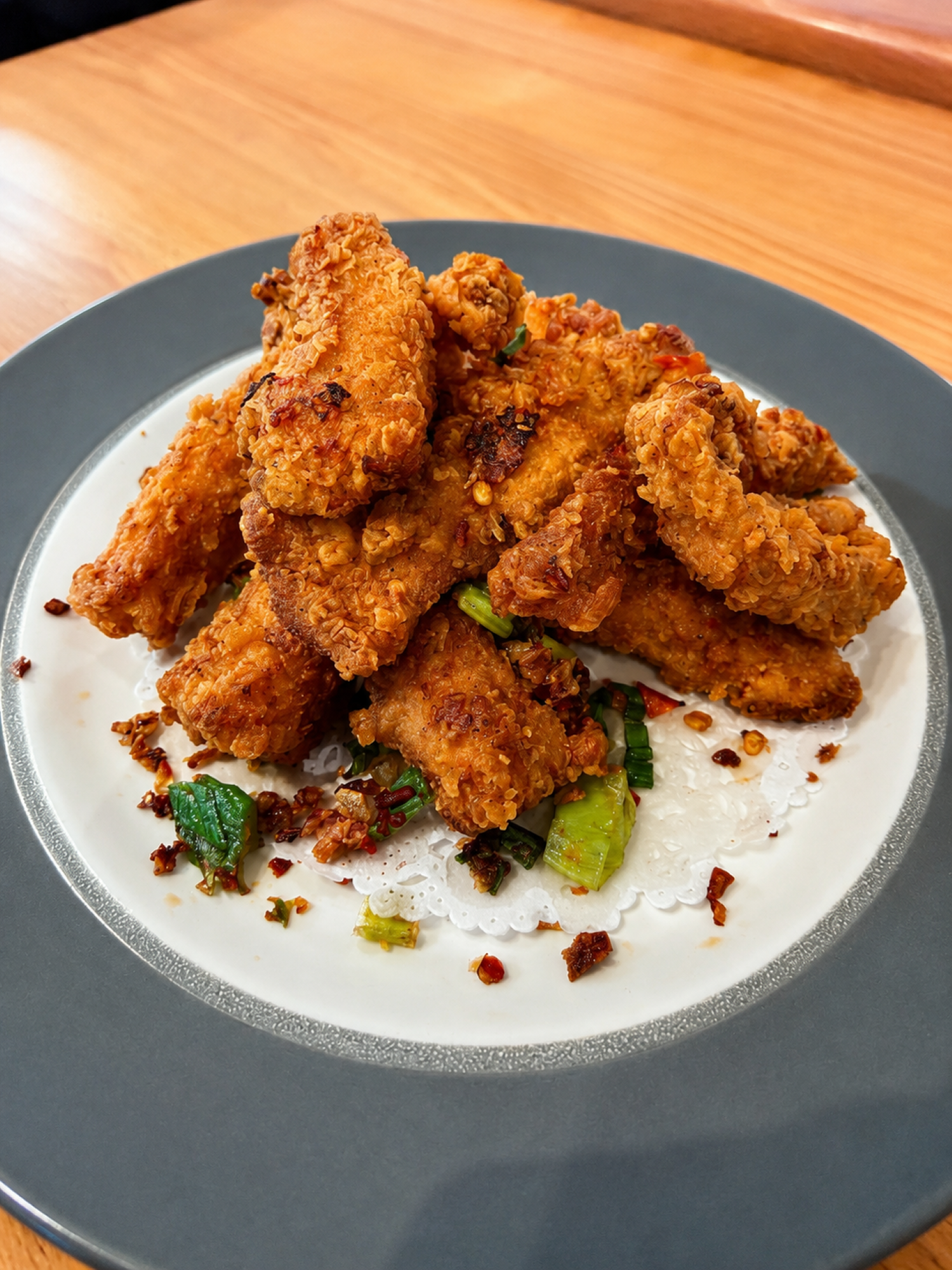 Spicy Chicken Strips.
