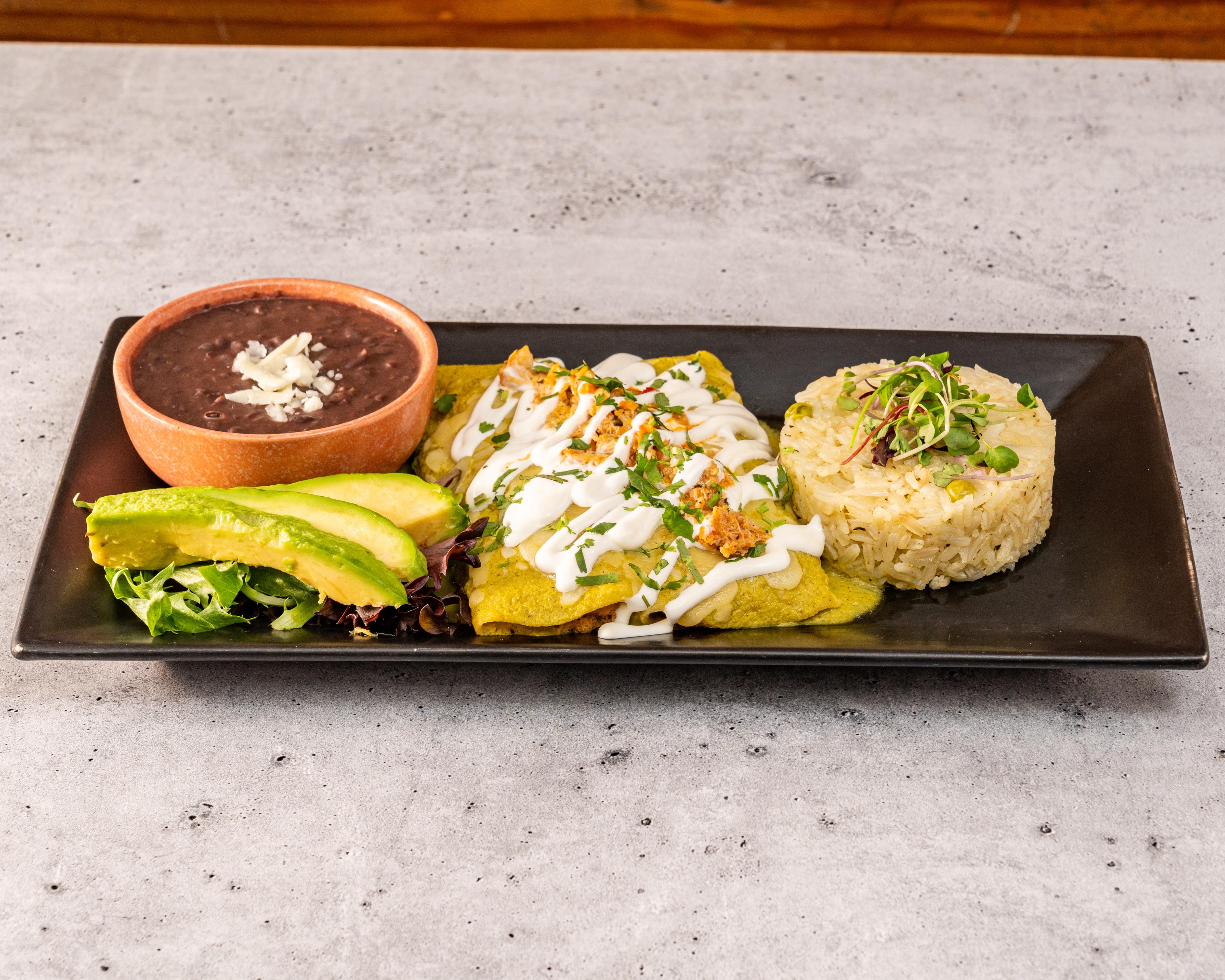 Enchiladas de Cangrejo - Crab Enchiladas.
