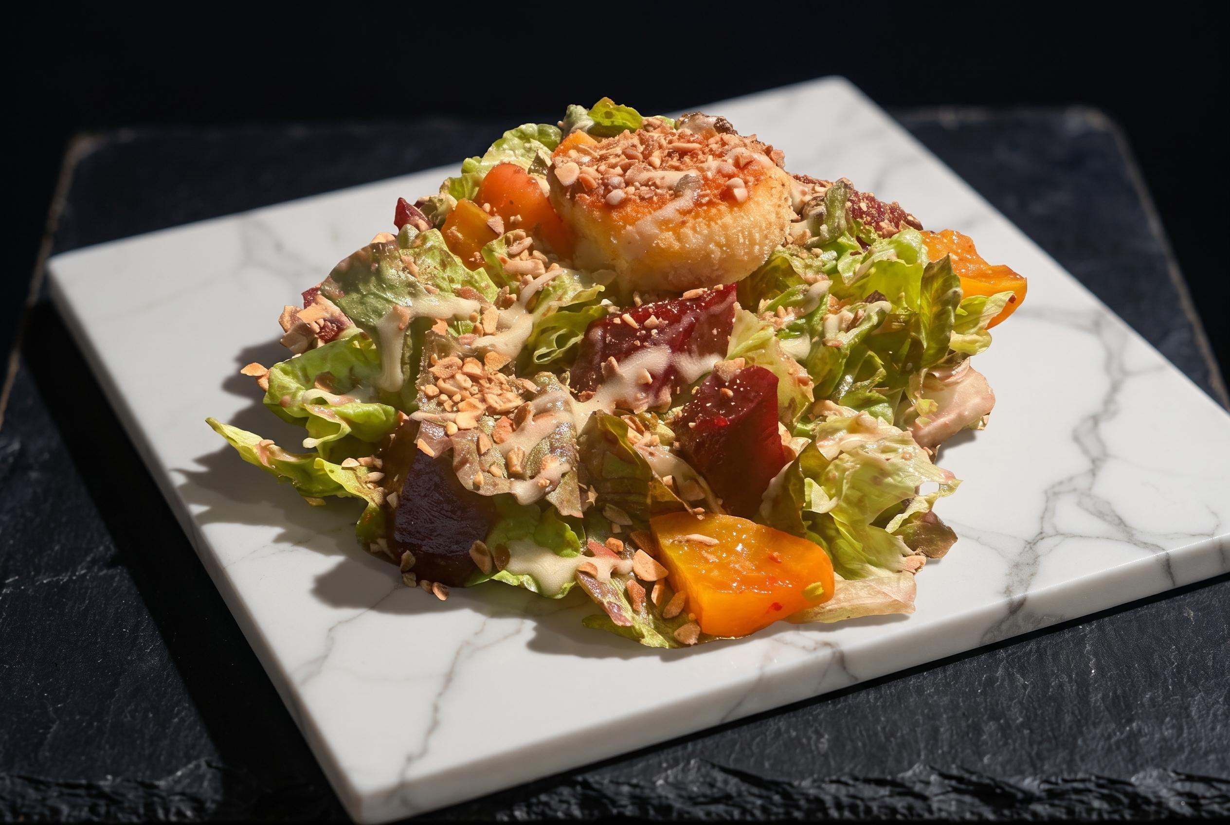 Beet & Goat Cheese Salad.