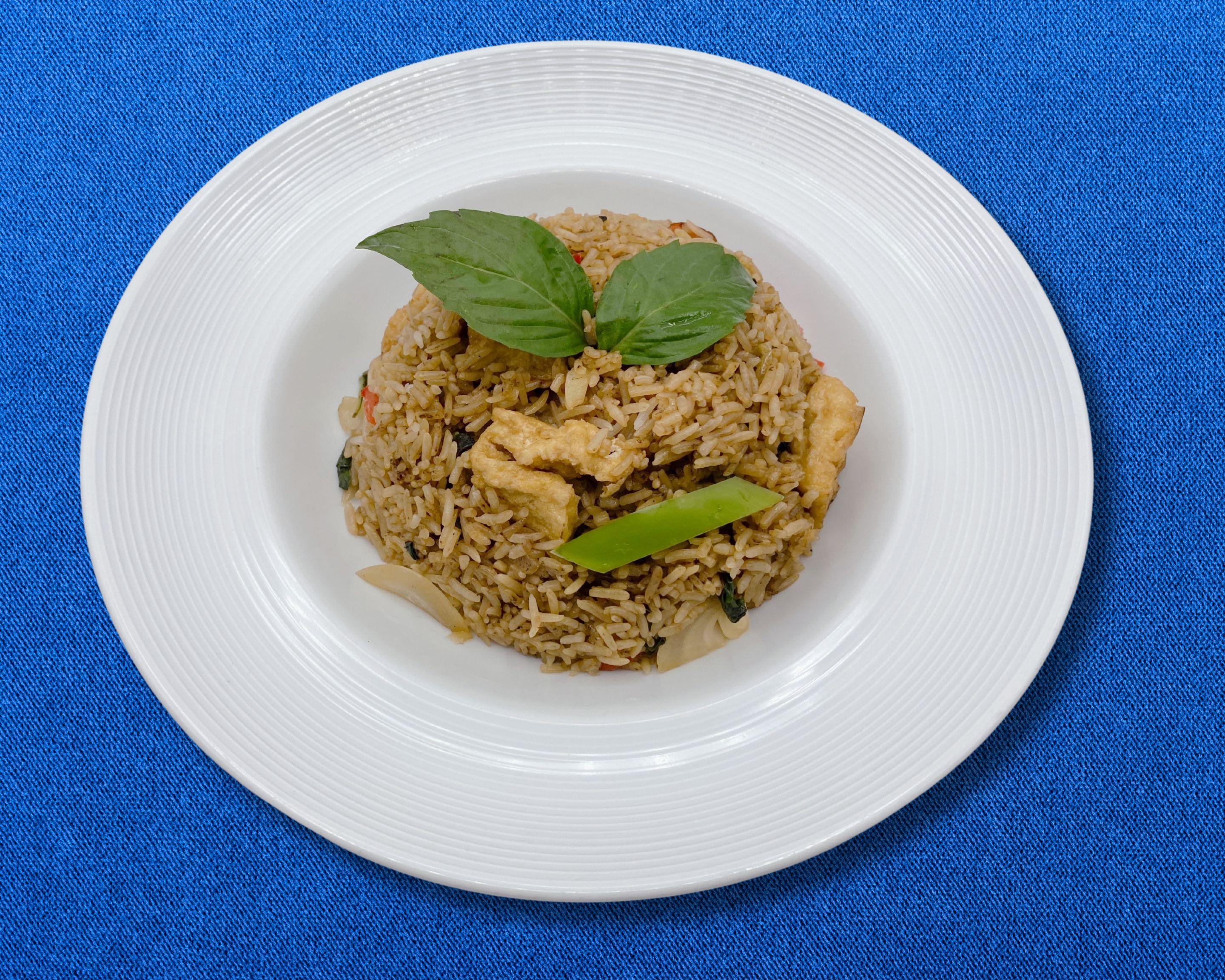 Vegan Thai Basil Spicy Fried Rice (Tray).