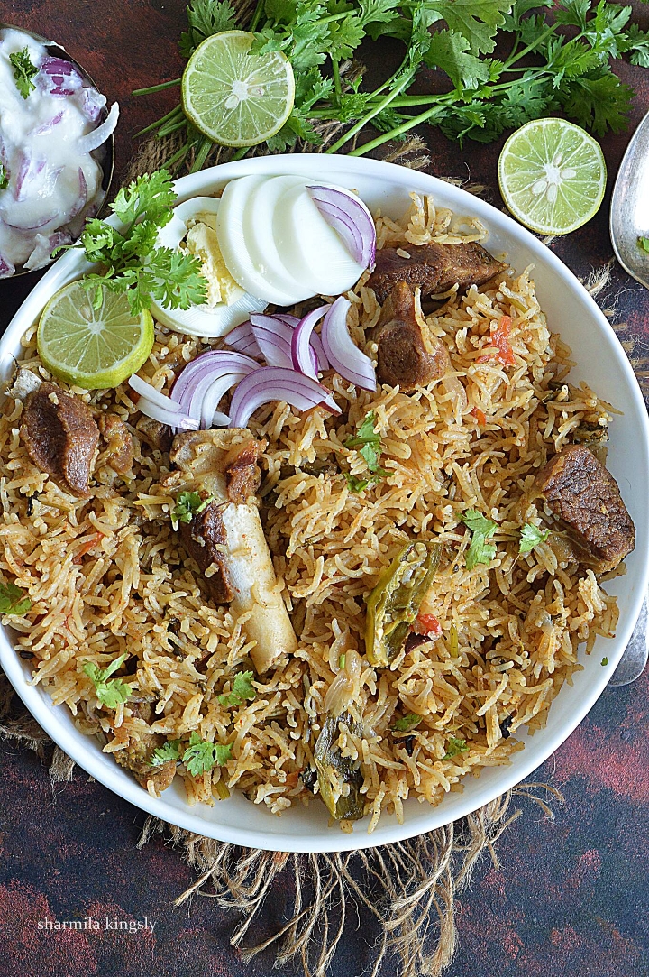 Mandi Biriyani with Mutton.