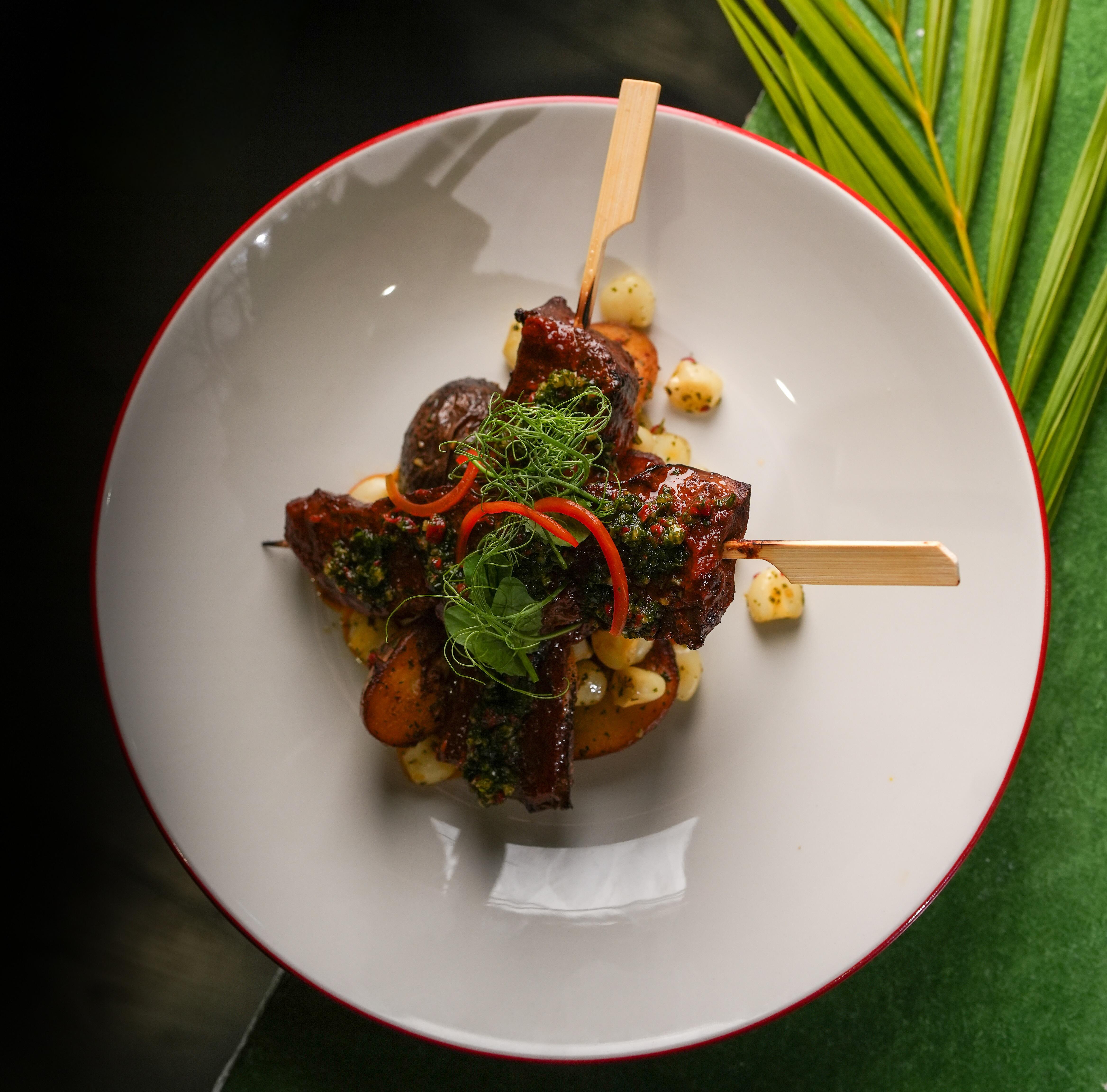 Anticucho de Corazón.