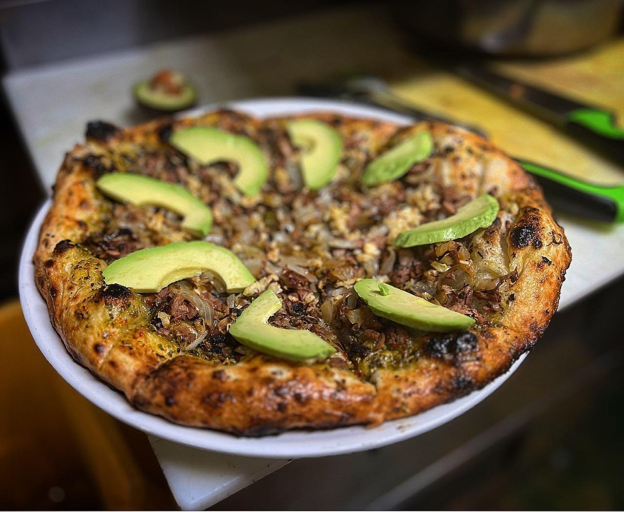 Vegan Herbivore Pizza.
