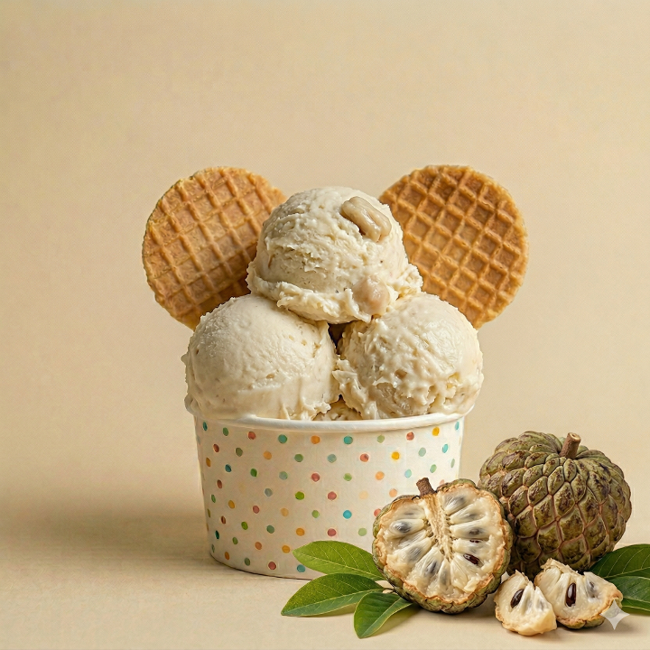 Orange Pineapple Ice Cream.