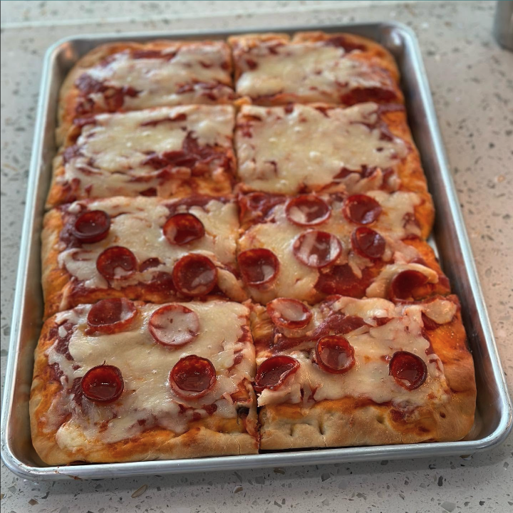 NY Sicilian Pizza.