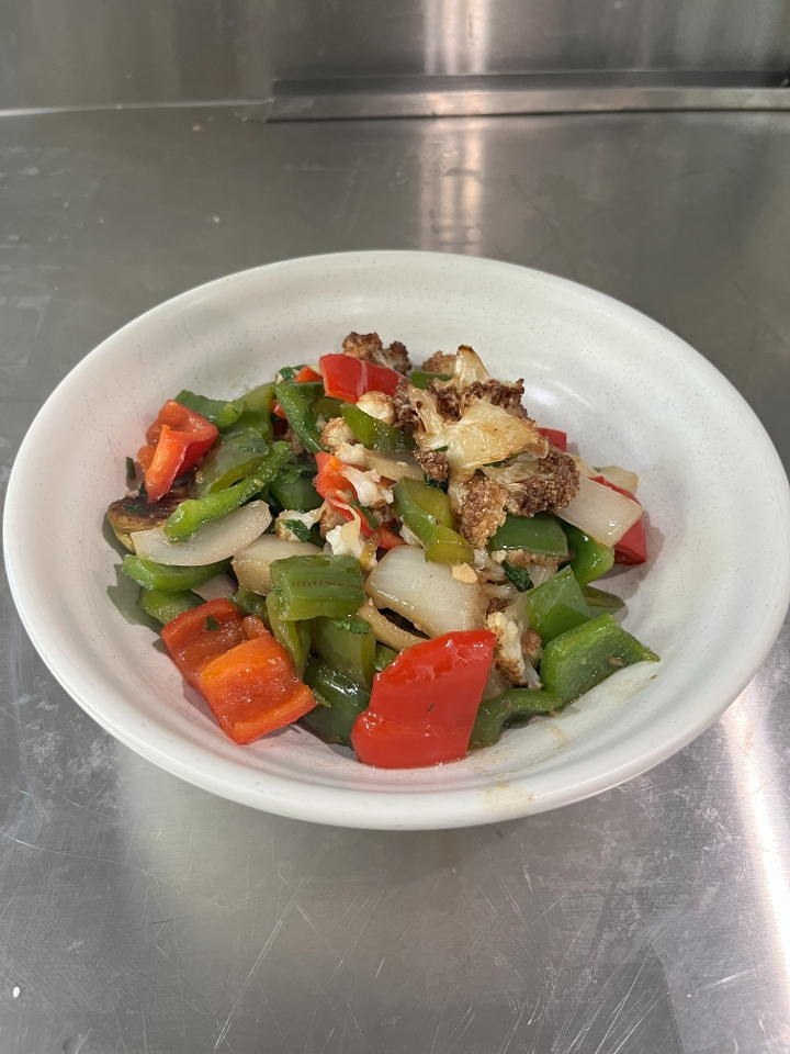 Charred Mixed Vegetables.