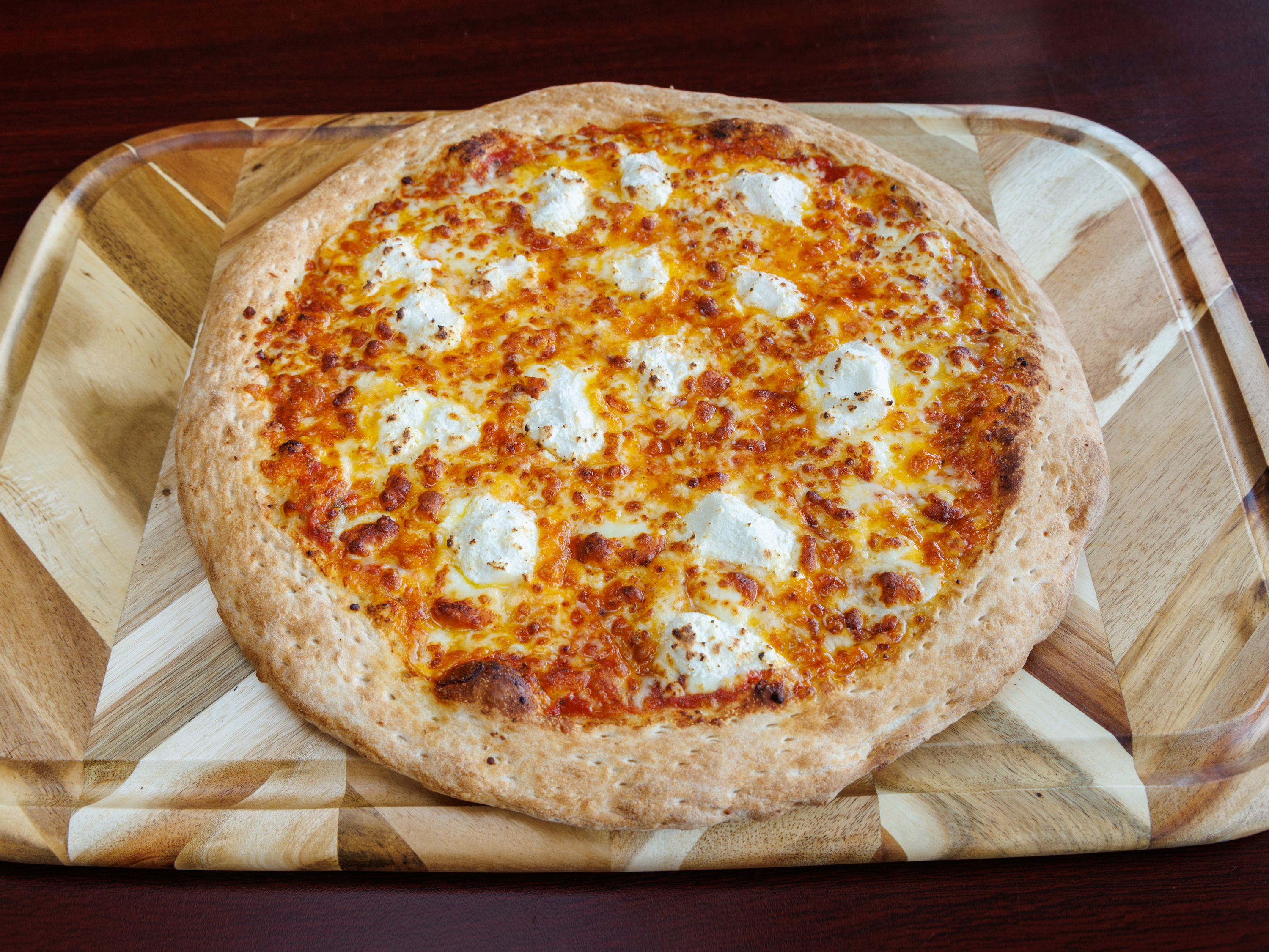 Five-Cheese Pizza.