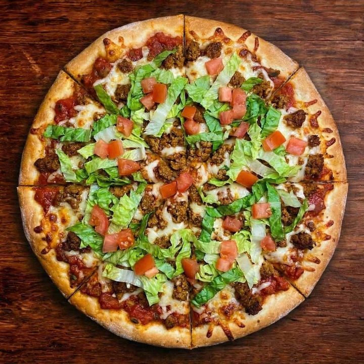 Vegan Taco Pizza.