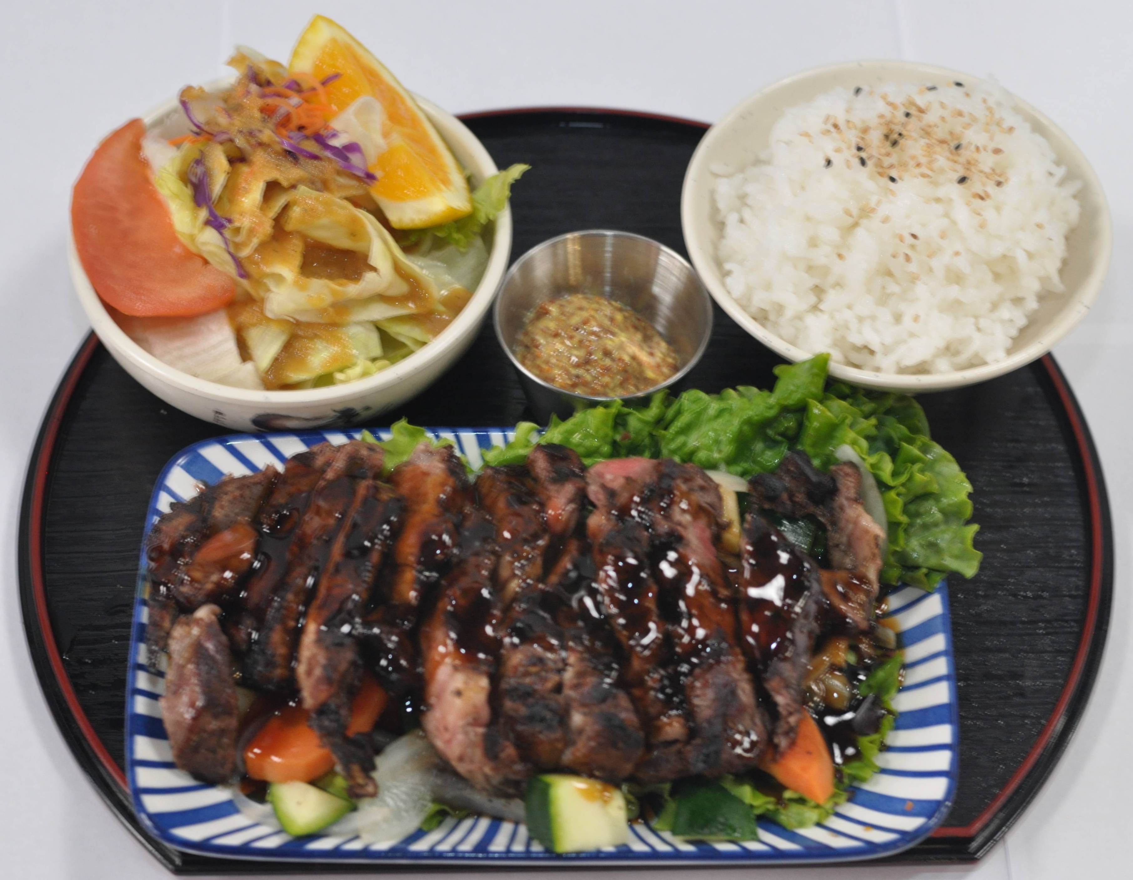 Ribeye Steak Teriyaki.