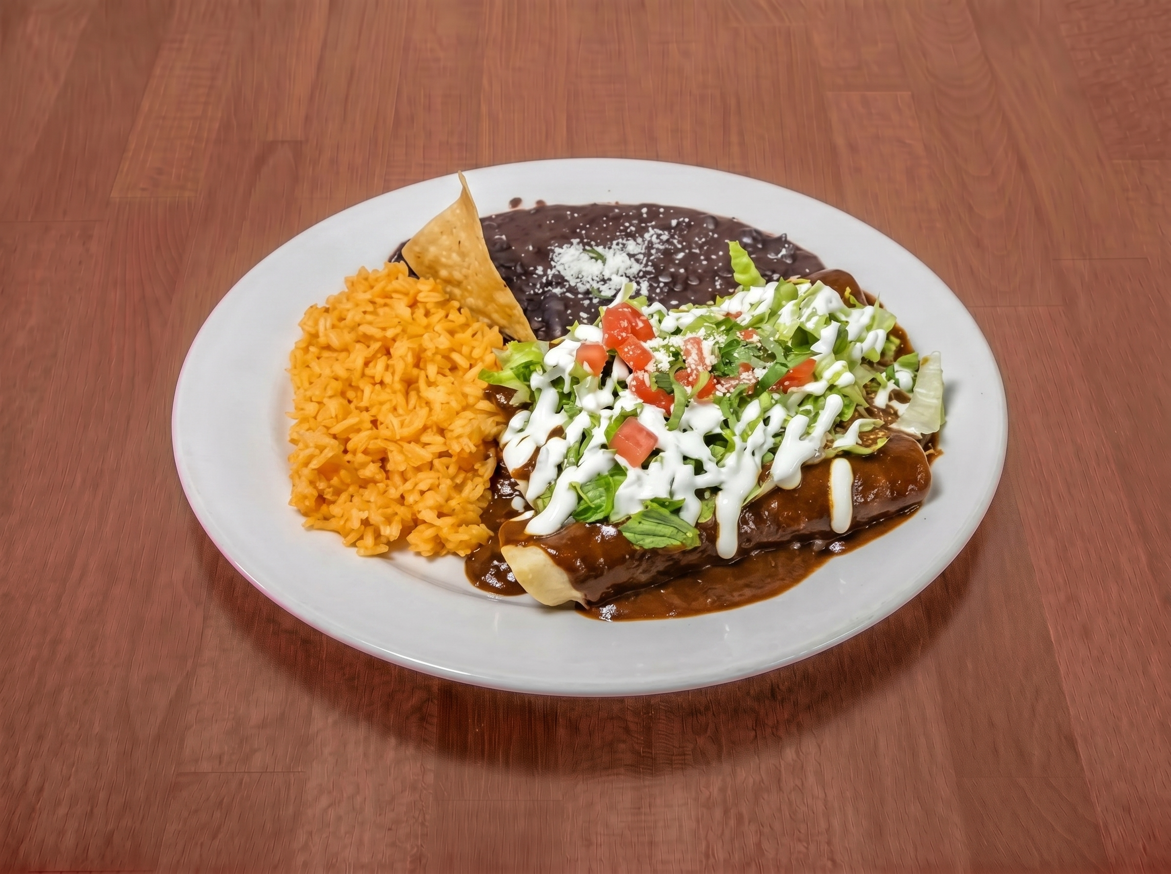 Enchiladas en Salsa Verde / Green Sauce.