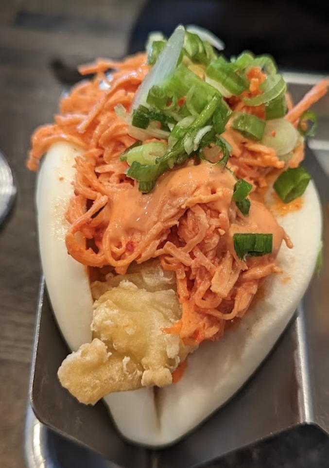 Dynamite shrimp bao bun.