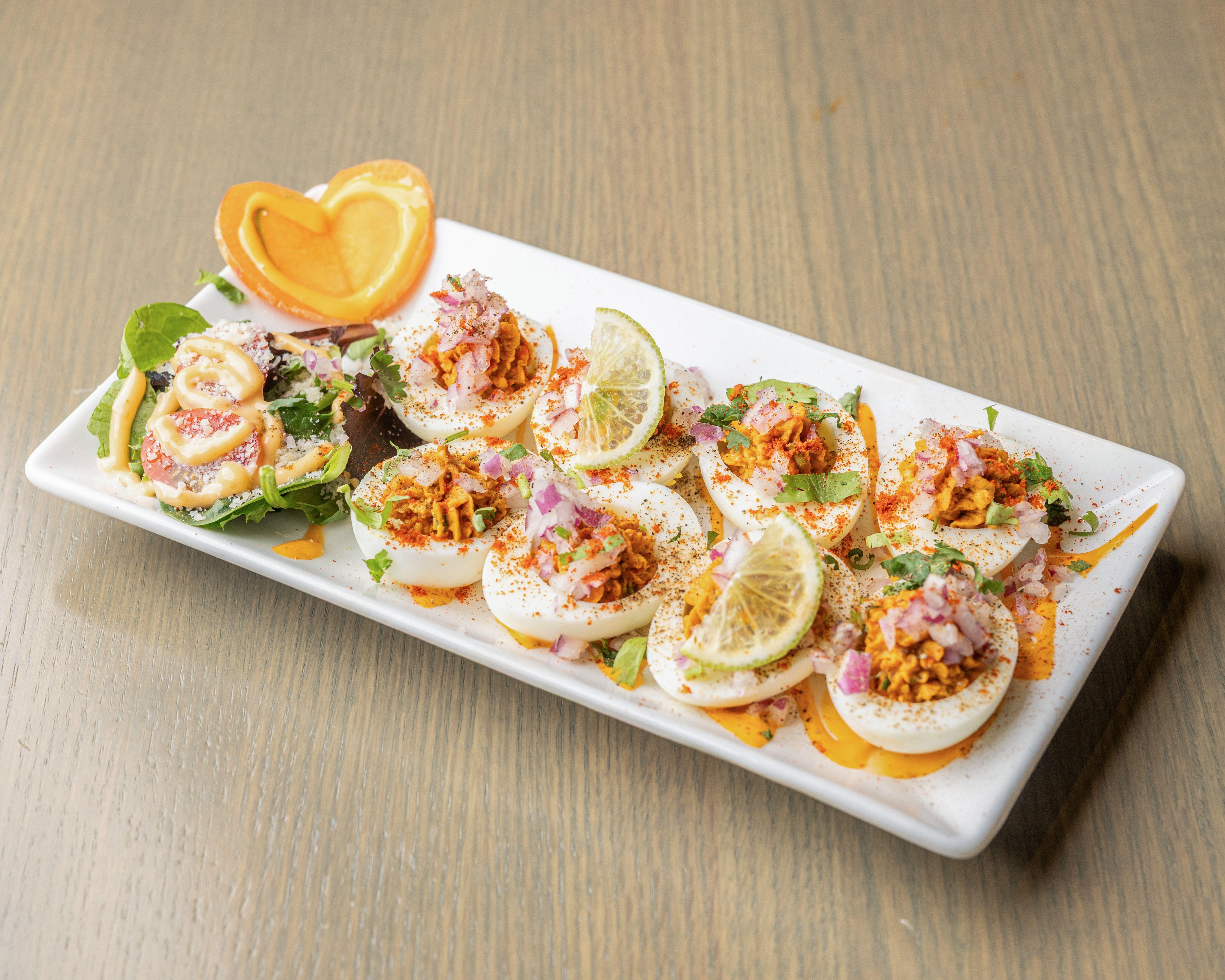 Masala Deviled Eggs.