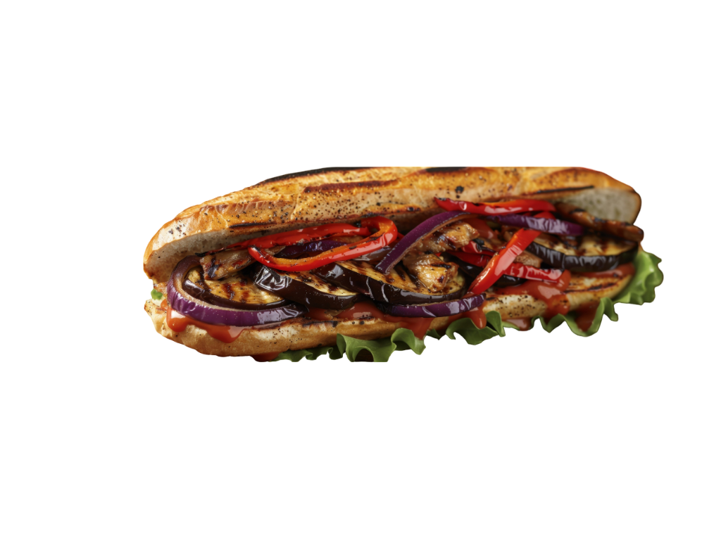 Eggplant Parmesan Sandwich.