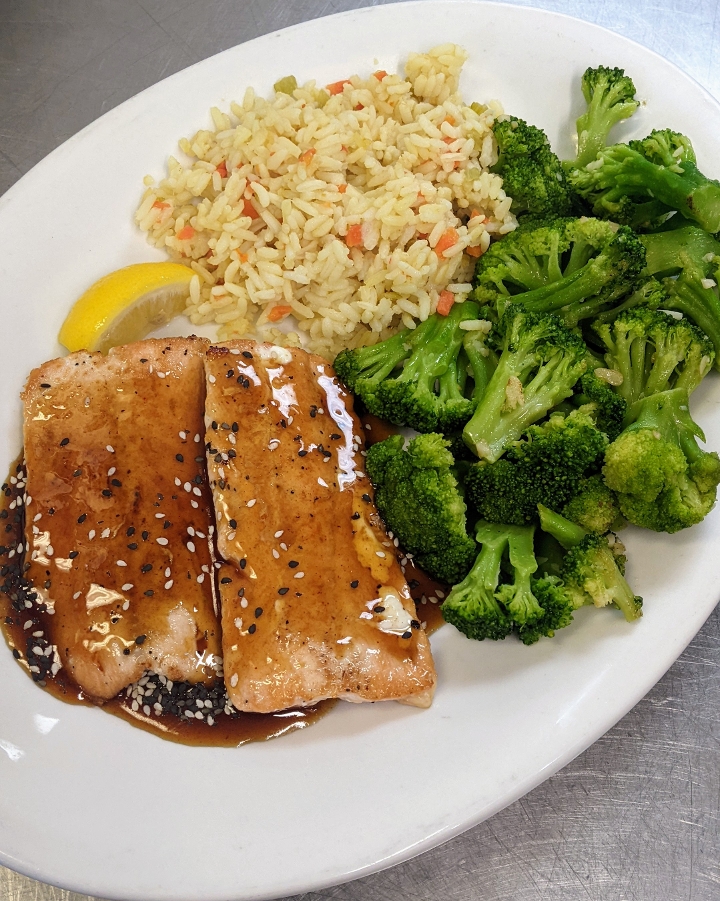 Honey Garlic Salmon.
