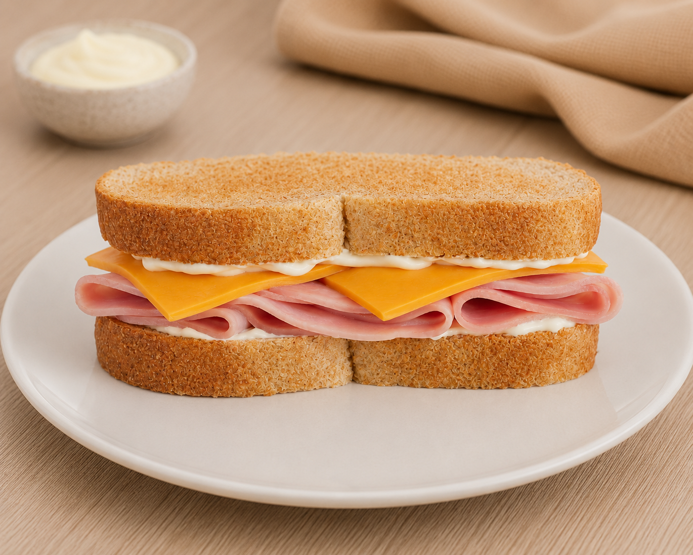 Ham N Cheese Sandwich.