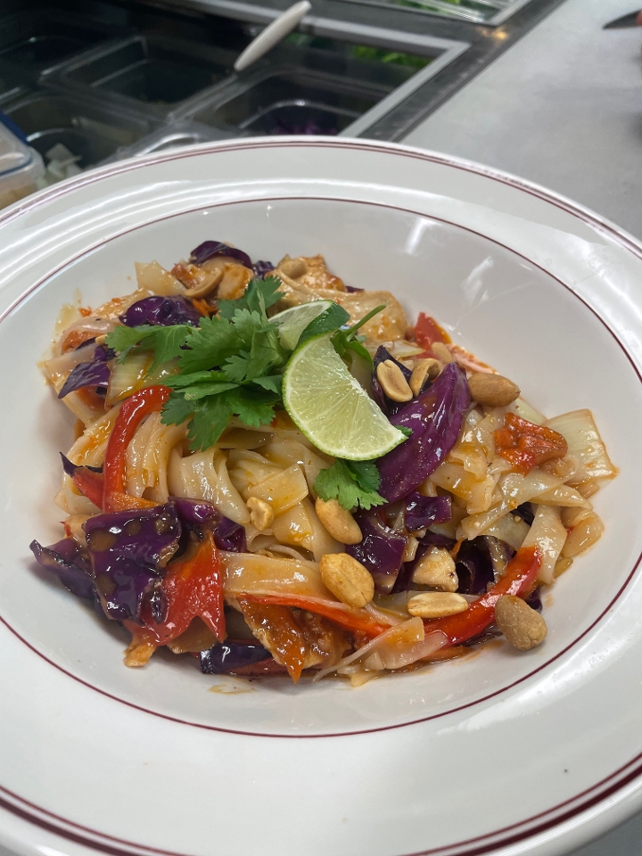 Volcano Chicken with Crushed Peanuts.