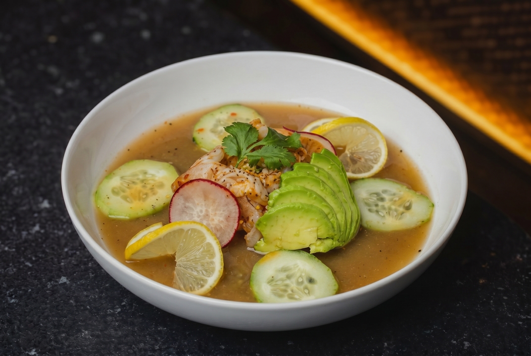 Red Shrimp Aguachile.