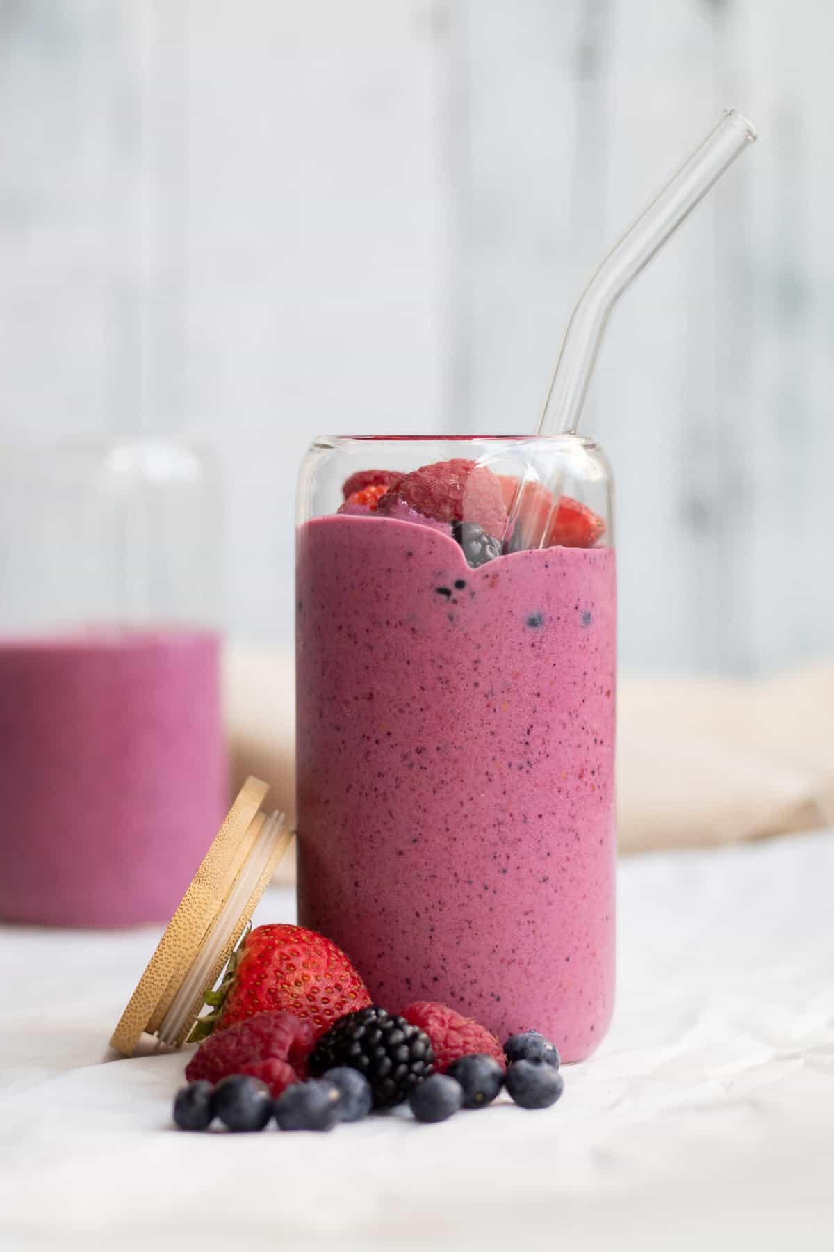 Mixed Berry Smoothie.