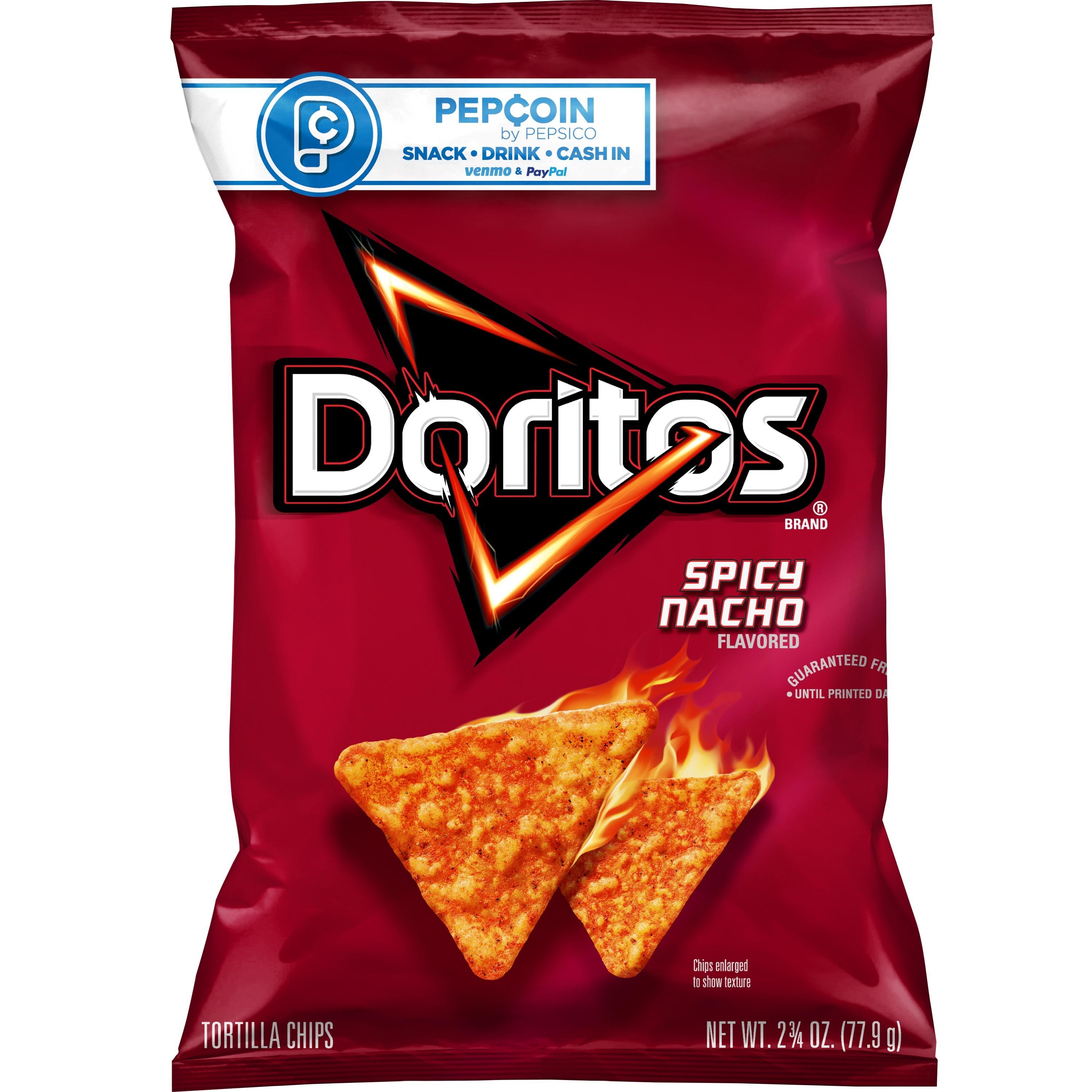 Doritos Tortilla Chips Spicy Nacho - 2.75 Oz.