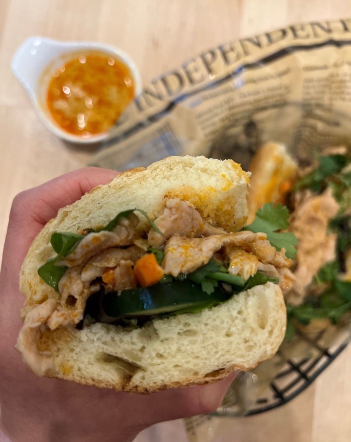 Banh mi Chicken Curry.