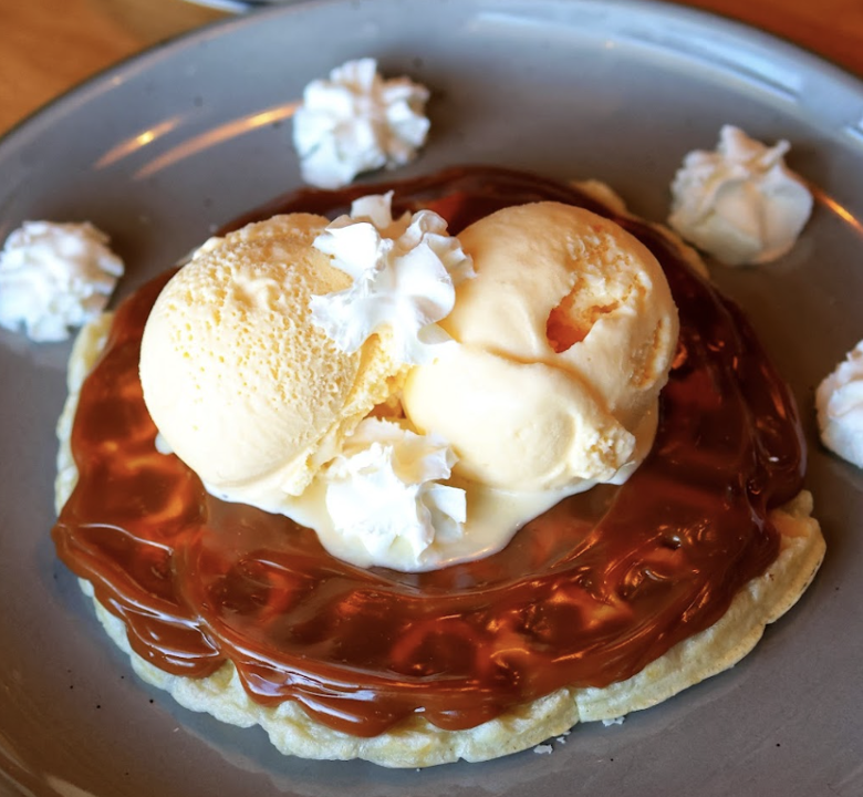 Waffle de Pandebono postre.
