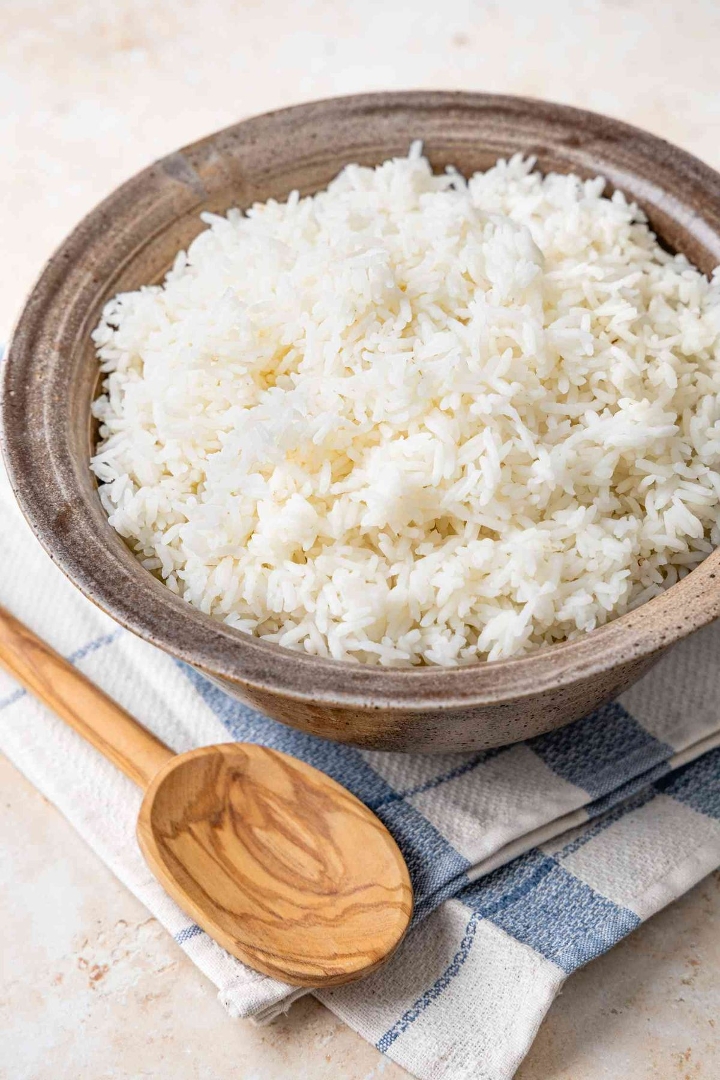 Steamed Basmati Rice.