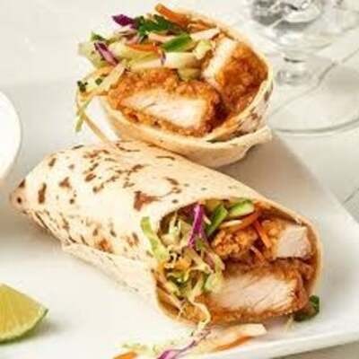 Halal Chicken Tender Wrap.