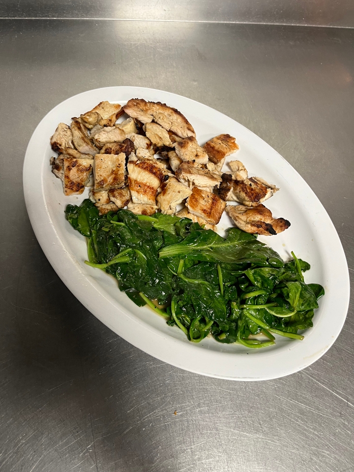 Grilled Chx w/ Spinach.