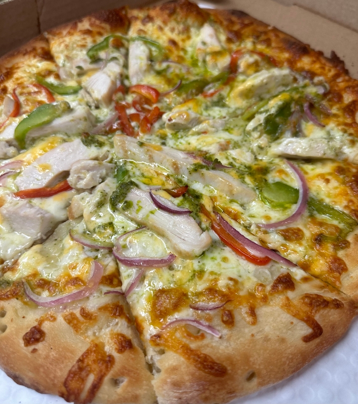 Tuscan Chicken Pizza.