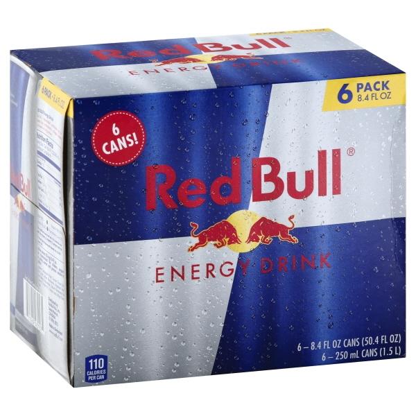 Red Bull Energy Drink - 8.4 Fl Oz X 6 Pack.